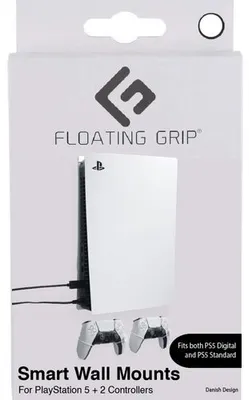 Produktbild von Floating Grip Wandhalterung PS5 2xController weiß