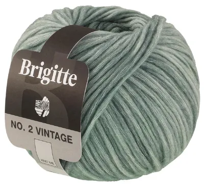 Produktbild von Lana Grossa BRIGITTE NO. 2 VINTAGE 50 g Soffilo mit Seide & Merinofasern 115 m Farbe 207 - Graugrün meliert