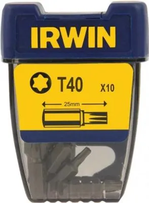 Productafbeelding van TORX-schroevendraaierbit 1/4", 25 mm, 10 stuks, maat T40 - I-10504357