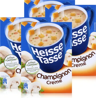 Produktbild von Heisse Tasse Champignon Creme 3 Beutel á 14g Tassensuppe (4er Pack)