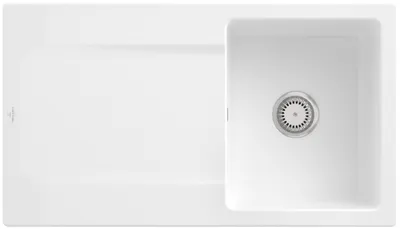 Produktbild von Villeroy & Boch Keramikspüle 333501R1, Siluet 50 Einbauspüle - inkl.