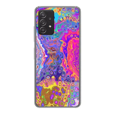 Produktbild von MuchoWow® Handyhülle Schutzhülle Hülle für Samsung Galaxy A33 5G Kunst - Formen - Farbe - Psychedelisch Silikon Softcase Handy Hülle - Kartenhalter