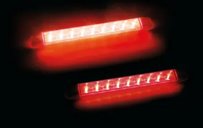 Produktbild von Umrissleuchte Lampa rot 9 LED 12/24 V Aufbaumontage 2 Funktionen mit ABE IP67