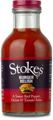 Produktbild von Stokes Burger Relish aus Paprika, Zwiebel und Tomaten  265ml