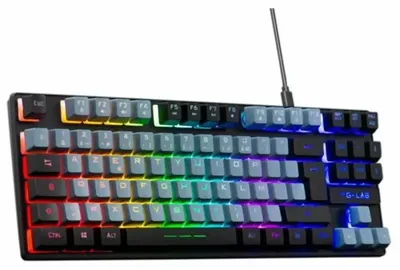 Image de Clavier The G-Lab KEYZ CAESIUM Noir Gris Azerty français