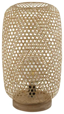 Produktbild von RGB LED Stehleuchte, Bambus-Geflecht, natur, H 55 cm