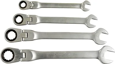 Produktbild von Easy Work Gabelgelenkschlüssel, verschiedene Größen, silber, 4-teilig (1 Set)