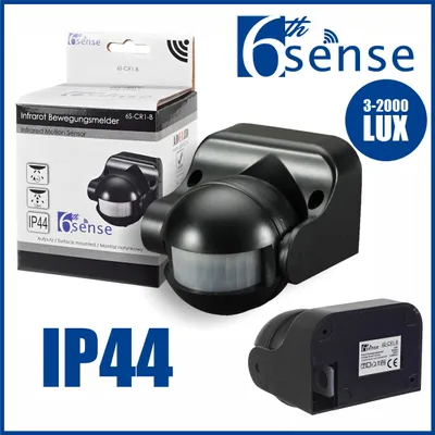 Produktbild von Bewegungsmelder Außen Schwarz Bewegungs Melder Wand Sensor PIR 180° 12m IP44 LED Aufputz