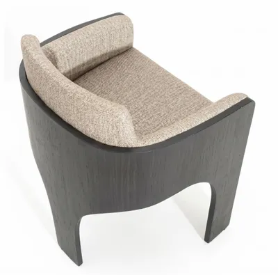 Produktbild von Stuhl Gruppe Beige Holz Schwarz Markant Wohnlich Exklusiv Elegant