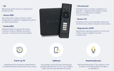 Produktbild von Fernbedienung für den Vectra Smart 4K Bluetooth-Decoder