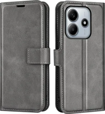 Produktbild von Xiaomi Redmi Note 14 5G Hülle - Coverup Deluxe Klapphülle - Grau