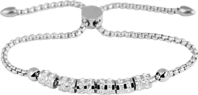 Produktbild von Akzent Armband, Edelstahl, Similibesatz