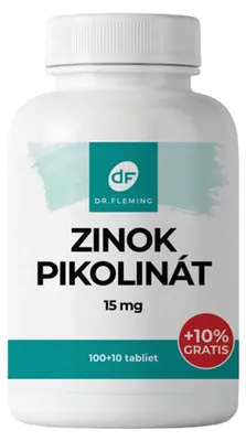 Obrázok produktu pre Zinok Pikolinát 15mg - 110 tabliet - Dr. Fleming