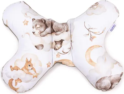 Produktbild von Sweet Teddy & Latte Velvet Schmetterlingskissen