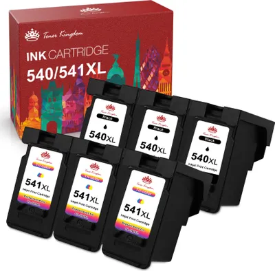 Produktbild von 6x Drucker für Canon PG540 CL541 XL 540 541 Multipack für Pixma MG3550 MG4250 MG3650 MX535