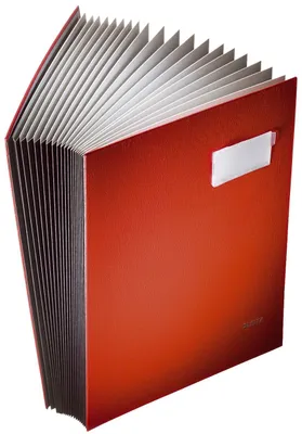 Image de Leitz 5700-00-25 5700 Dossier de signature - 20 compartiments, PP contrecollé, rouge