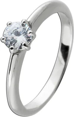 Produktbild von Solitärring Silber 925 Zirkonia 0.50ct. Verlobungsring Trauring 19