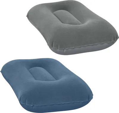 Produktbild von Aufblasbares Velourskissen 42 x 26 cm Bestway 67121 grau