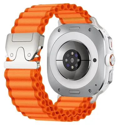 Immagine prodotto di Cinturino in nylon da esterno per Samsung Galaxy Watch 8 / 8 Classic Sport, ricambio, arancione