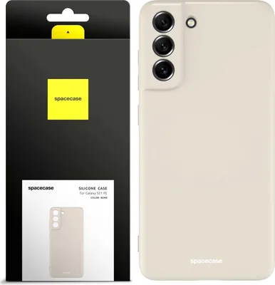 Image de Coque en silicone SPACECASE Coque en silicone pour Galaxy S21 FE Beige
