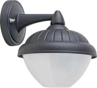 Image de Modesto Applique extérieure noire E27 1X MAX 40W IP44 Ø:17cm