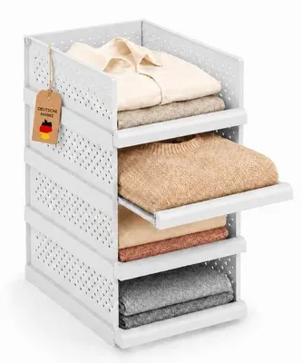 Produktbild von Aufbewahrungsboxen Set – 4 ausziehbare Organizer für Schrank