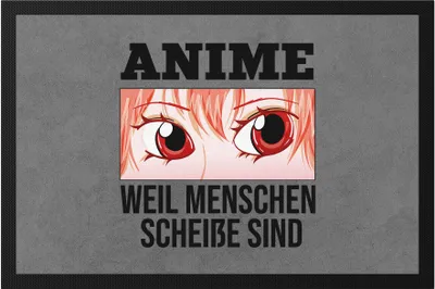 Produktbild von Anime Weil Menschen Scheiße Sind Fußmatte Geschenkidee Manga Anime Fans Japan