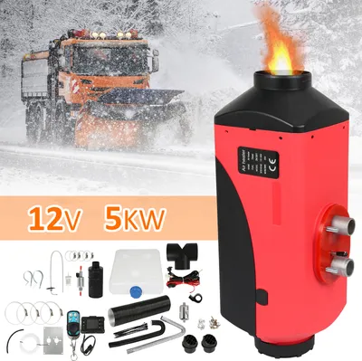 Obrázok produktu pre TolleTour 5KW naftový parkovací ohrievač pre vozidlá 12V vzduchový naftový ohrievač s diaľkovým ovládaním a LCD spínačom pre obytné vozidlá, lode, nákladné vozidlá a karavany