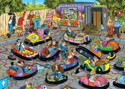 Zdjęcie produktu dla Jan van Haasteren The Fair, Bumper Cars 150 pcs, 150 szt., Humor, 12 lat(a)