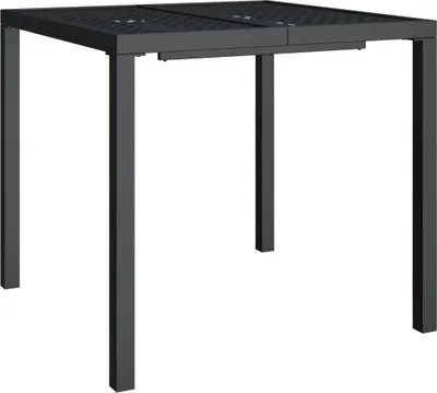 Produktbild von vidaXL Gartentisch Anthrazit 80x80x72 cm Stahl