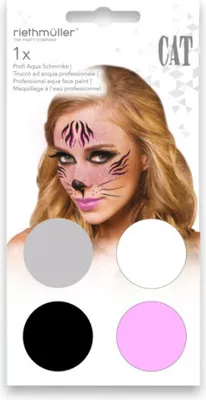 Immagine prodotto di Set per il trucco del gatto rosa 4 pezzi