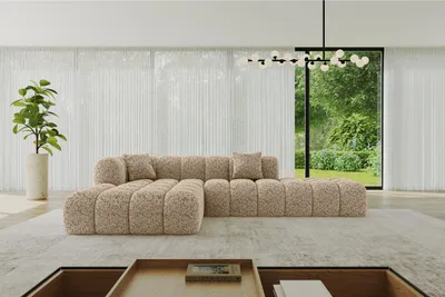 Produktbild von ALTDECOR Ecksofa in L-Form OLEA-L2 - 289x176x71 cm Dunkelgrau - Corner Sofa Bett Eckcouch Couch Wohnlandschaft Cauchsofa