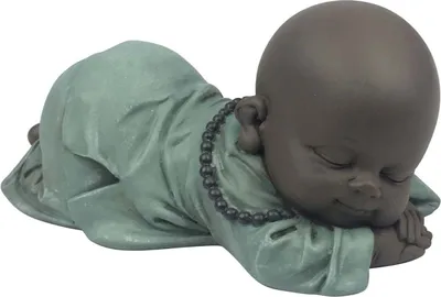 Immagine prodotto di Statuetta in poliresina: Bonze che russa