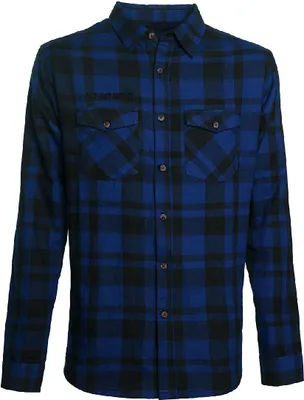 Produktbild von West Coast Choppers La Bomba Herringbone Flanell Hemd Farbe: Schwarz/Blau, Grösse: 4XL