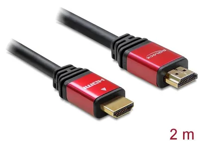 Produktbild von High Speed Kabel HDMI A (Stecker) > HDMI A (Stecker) (schwarz, 2 Meter)