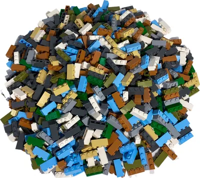 Obrázok produktu pre LEGO® 1x3 kocky High Mixed Colour - 3623 NOVINKA! Množstvo 250x