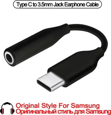 Image de Tpu Type C vers 3,5mm Jack Casque Audio Câble Auxiliaire Adaptateur Casque pour Huawei Honor Xiaomi Black