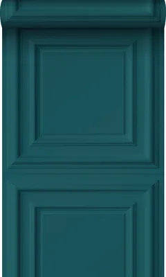 Produktbild von Origin Wallcoverings Tapete Holzwandverkleidung Petrolblau 53 cm x 10.05 m