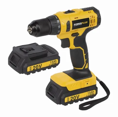 Produktbild von PowerPlus POWX00435 - Akumulatorowa wkrętarko-wiertarka 20V LI-ION 2BAT