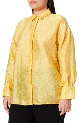 Productafbeelding van IPEKYOL Oversized shirt, gele kleur, model 040
