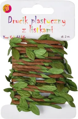 Produktbild von Kreativer Kunststoffdraht mit Blättern, 2 m
