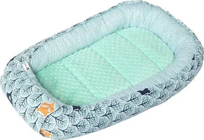 Produktbild von Famanu Babynest Knuffelnest 100% Baumwolle - 100x60x15 cm