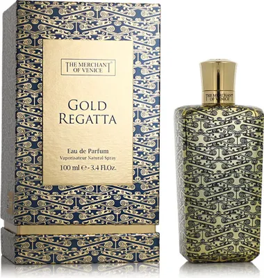 Obrázok produktu pre The Merchant Of Venice Gold Regatta, Unisex, 100 ml, Nádoba na jedno použitie, Hruška, Helichrysum, Jantár, Vanilka