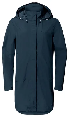 Produktbild von VAUDE Women's Mineo 2.5L Coat - Regenmantel für Damen - wasserdicht, winddicht und atmungsaktiv, dark sea, 46