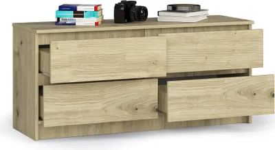 Image de BDW Commode, 4 tiroirs, beaucoup d'espace de rangement, armoire, Sonoma Artisan