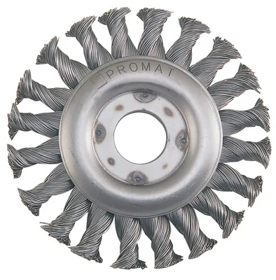 Produktbild von Promat Rundbürste VA-Stahldraht Durchmesser 115mm gezopft