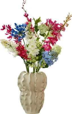 Produktbild von Mica Decorations Künstlicher Blumenstrauss Kyra – Kunstblumen für den Innenbereich – Dekorative Künstliche Pflanzen – Deko Wohnzimmer Frühlingsdeko - Fake Blumen - Pflegefreie Wohndekoration