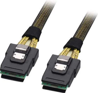 Produktbild von Lindy Internal SATA & SAS Cable, 1m, 1 m, Männlich/Männlich, Schwarz