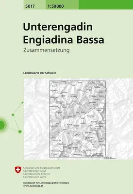 Immagine prodotto di Swisstopo 1 : 50 000 Unterengadin Engiadina Bassa