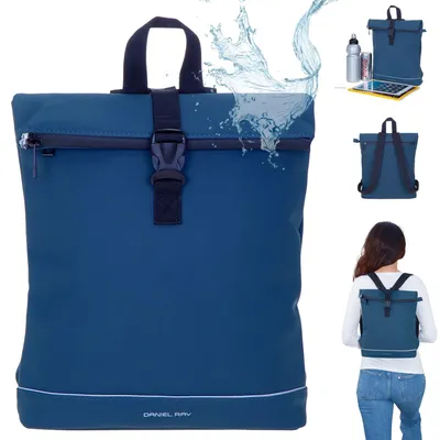 Produktbild von Rucksack Damen wasserabweisend Cityrucksack Daniel Ray klein Jeff Daypack, A4 Damenrucksack Handtasche Tasche 251092 10 Marine Blau + Etui
